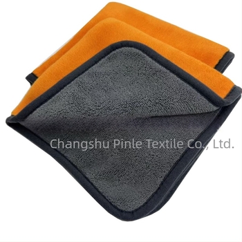 Prosop din microfibră pentru interiorul mașinii, velur coral dublu, 40 g, velur tăiat, fir împletit