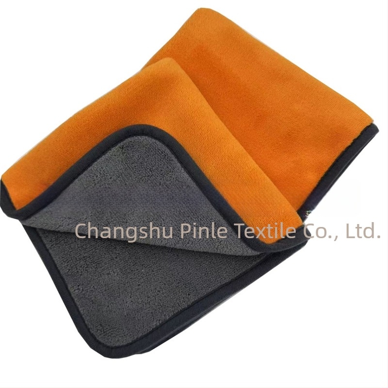 Prosop din microfibră pentru interiorul mașinii, velur coral dublu, 40 g, velur tăiat, fir împletit