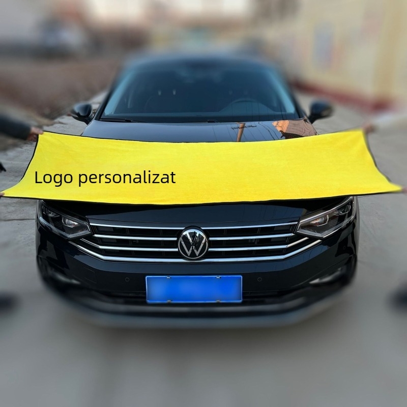 Prosop auto din fleece coral, dublu față, gros și foarte absorbant, fire 150D, imprimare logo disponibil