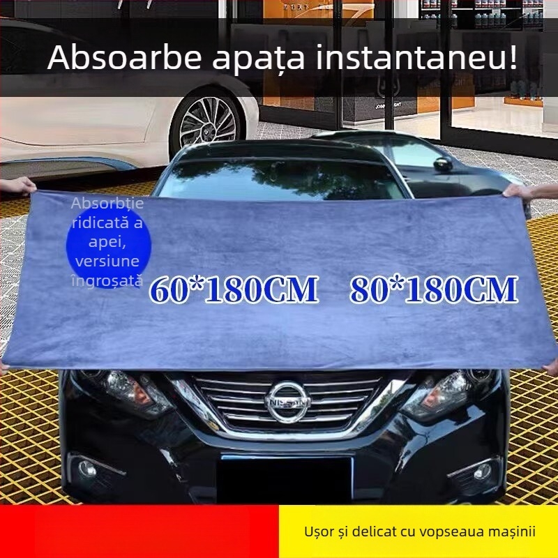 Prosop de microfibră pentru mașină, finisaj Cut Velvet, fir combed yarn, 500 g, multifuncțional, absorbție mare, fără scame, posibil logo personalizat