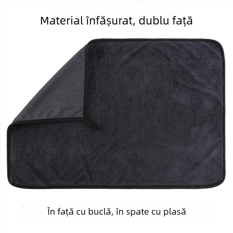 Prosop multifuncțional pentru curățarea auto, material twist cloth, 600 g, țesătură plain weave