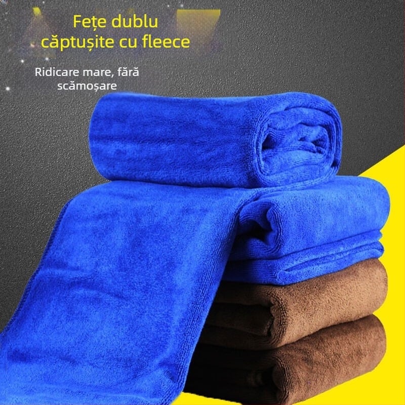 Prosoape multifuncționale din microfibră pentru uz casnic, bucătărie hotelieră și spălat mașini, 300–400 g, fir combed, țesătură simplă, absorbție rapidă a apei