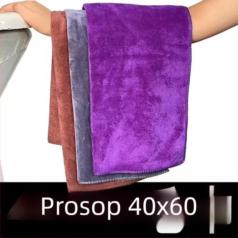 Prosop auto din microfibră, țesătură simplă, fir amestecat, 300 g/m², multifuncțional