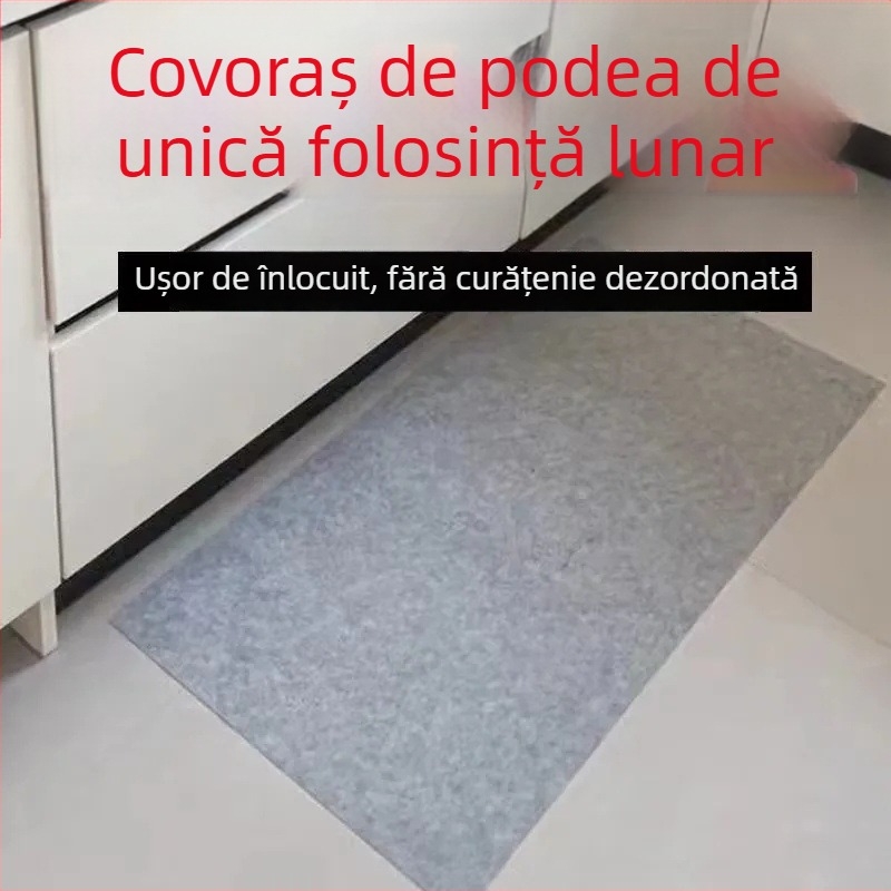 Covor de podea pentru intrare și bucătărie, țesătură nețesută, în formă de bar, curățare cu aspirator, stil modern minimalist