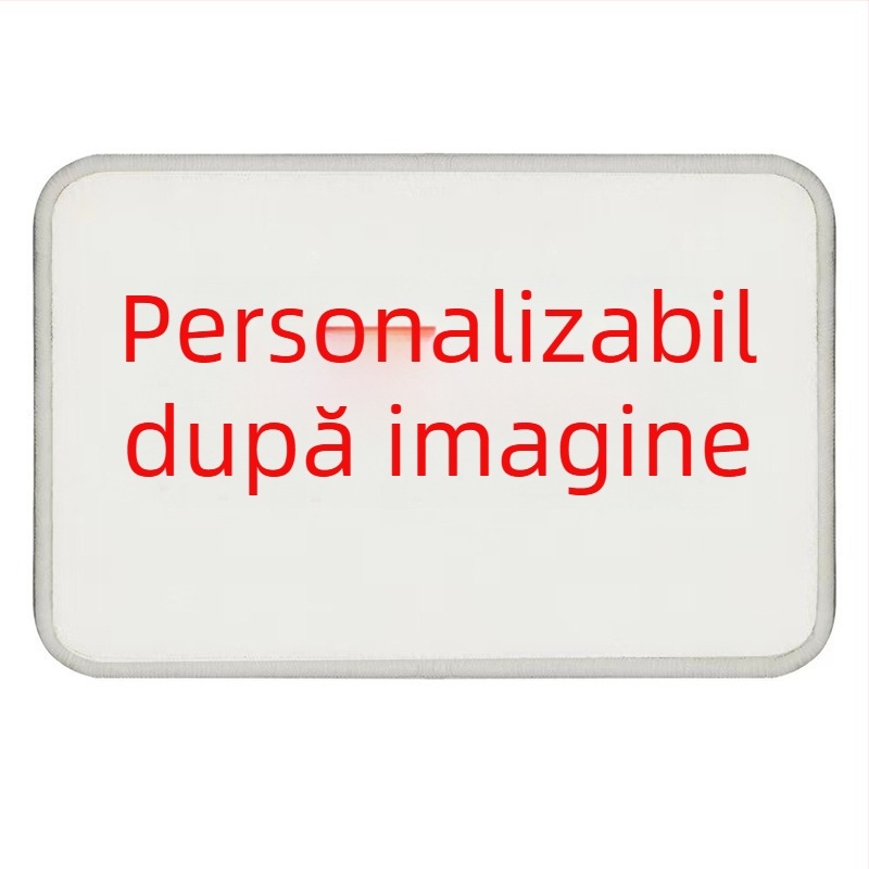 Covoraș rotund din poliester, model Cartoon, imprimare prin transfer termic, conținut de poliester 81–90%, potrivit pentru living, dormitor și baie, personalizabil