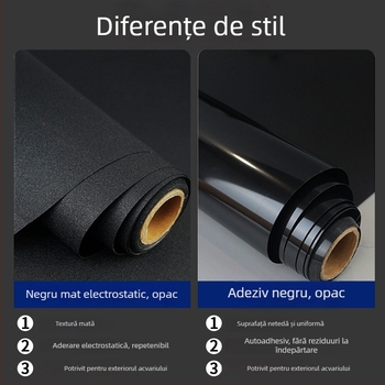 Fundal pentru acvariu cu autocolant, PVC, adeziv electrostatic, Stil Nou Chinezesc, 1 bucată, potrivit pentru living, dormitor și spații comerciale