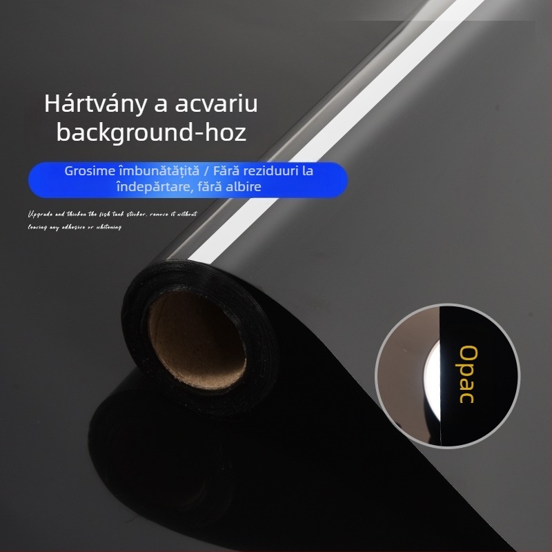 Fundal pentru acvariu cu autocolant, PVC, adeziv electrostatic, Stil Nou Chinezesc, 1 bucată, potrivit pentru living, dormitor și spații comerciale