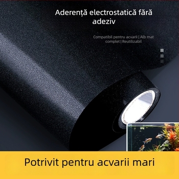 Autocolant de fundal pentru acvariu, PVC, adeziv electrostatic, stil chinez nou, o singură bucată, potrivit pentru sufragerii, dormitoare și spații comerciale