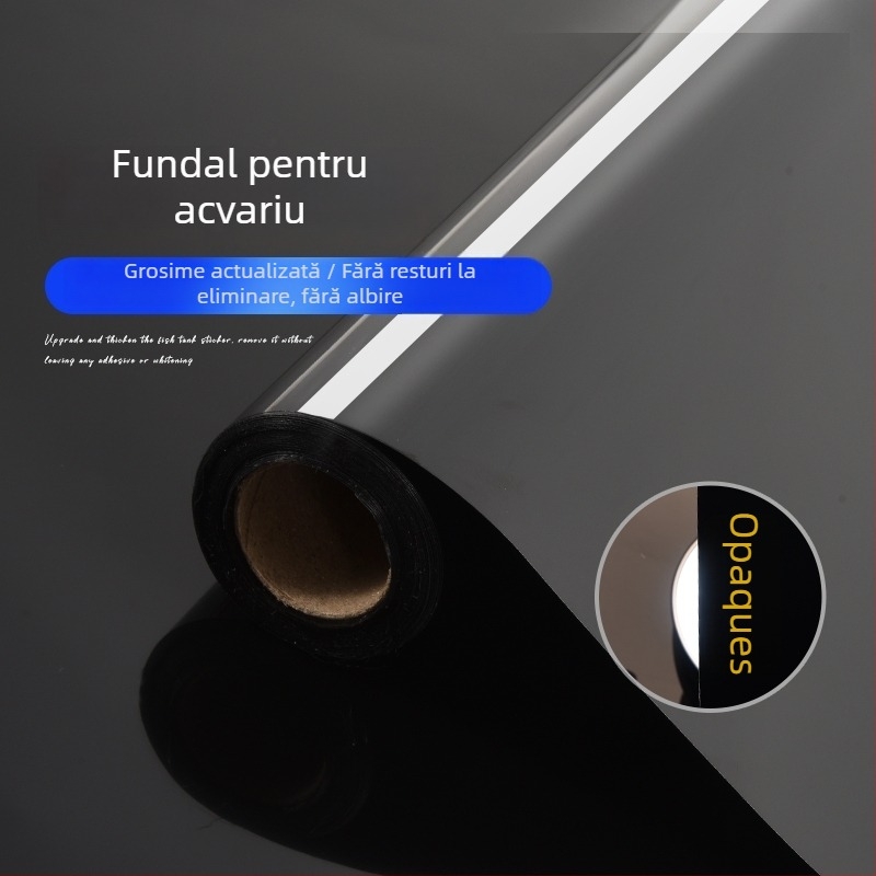 Autocolant de fundal pentru acvariu, PVC, adeziv electrostatic, stil chinez nou, o singură bucată, potrivit pentru sufragerii, dormitoare și spații comerciale