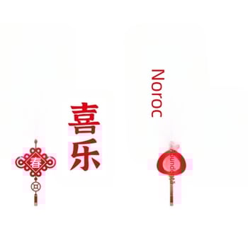 Adeziv din sticlă de Anul Nou pentru ușa glisantă a bucătăriei și fereastra bay – PVC, autoadeziv, stil chinezesc nou, motiv Anul Nou, 1 bucată