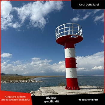 Stâlp de iluminat pentru navigația maritimă — aliaj de aluminiu, pilon de oțel anti-coliziune, brand Dong Jiarui