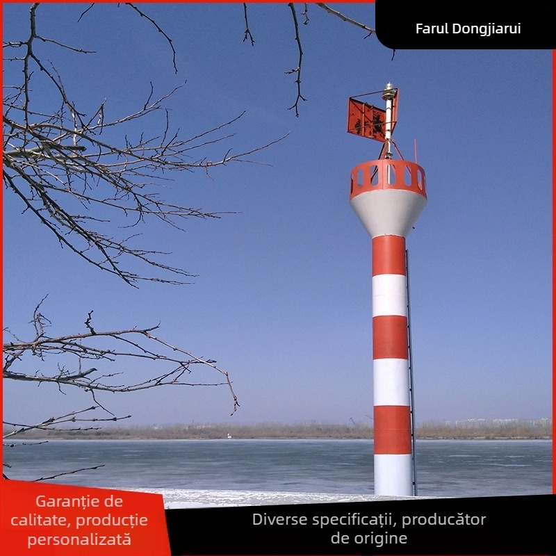 Stâlp de iluminat pentru navigația maritimă — aliaj de aluminiu, pilon de oțel anti-coliziune, brand Dong Jiarui