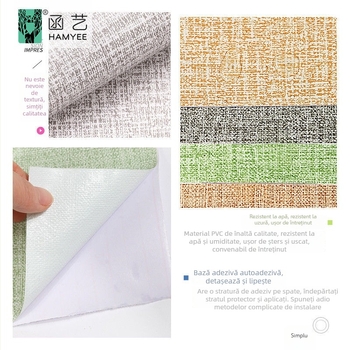 Tapet autoadeziv pentru dulapuri – Stil Nordic, PVC, model uni, pentru living