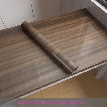 Autocolant pentru suprafața biroului — rezistent la apă și la ulei, acoperire decorativă pentru mobilier vechi și dulapuri, potrivit pentru renovare