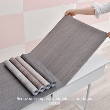 Autocolant pentru suprafața biroului — rezistent la apă și la ulei, acoperire decorativă pentru mobilier vechi și dulapuri, potrivit pentru renovare