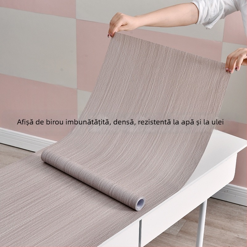 Autocolant pentru suprafața biroului — rezistent la apă și la ulei, acoperire decorativă pentru mobilier vechi și dulapuri, potrivit pentru renovare