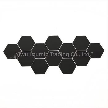 Autocolante de perete hexagonale din acril – oglindă, autoadezive, set DIY, decor 3D pentru living, dormitor și hol – tip de combinație