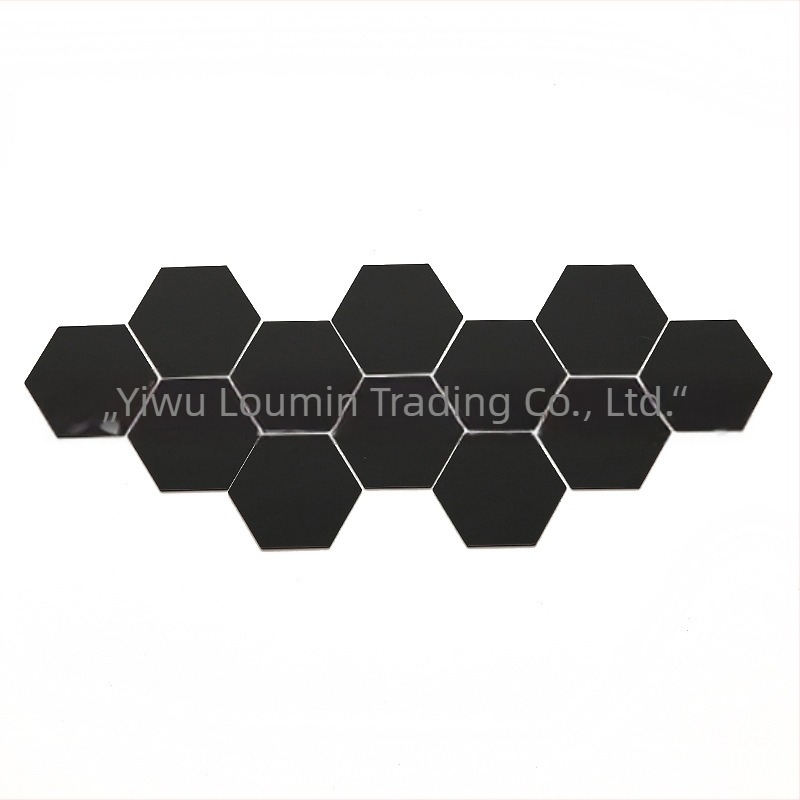 Autocolante de perete hexagonale din acril – oglindă, autoadezive, set DIY, decor 3D pentru living, dormitor și hol – tip de combinație