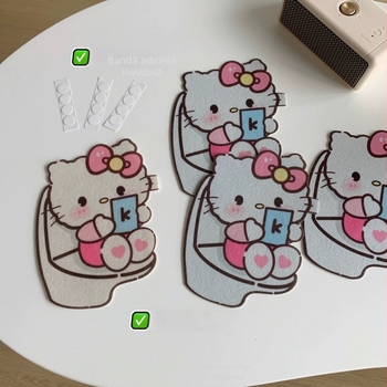 Qix Sticker deodorant pentru toaletă – Cartoon aromatherapy, PVC autocolant, Seria Princess, Design modern și simplu pentru baie