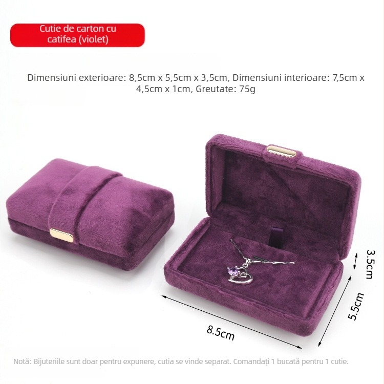 Cutie de ambalaj pentru bijuterii pentru inele, cercei și coliere | Starry | materiale compozite | cutie de ambalaj | ambalare de retail