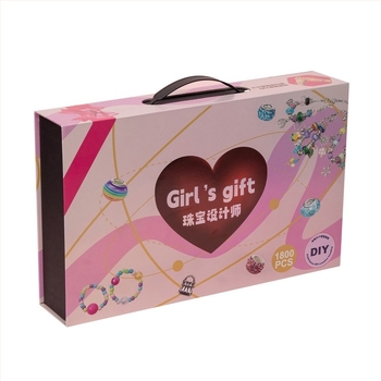 Kit DIY de mărgele pentru copii – Set educațional de bijuterii realizate manual pentru realizarea colierelor și brățărilor, Iarna 2024