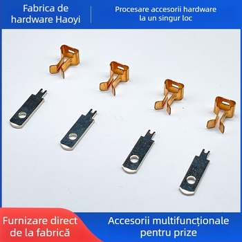 Kit hardware priză universală cu arcuri de cupru pentru contacte, contacte din foi și inserții de teacă – Compatibil cu standardele EU/US/UK