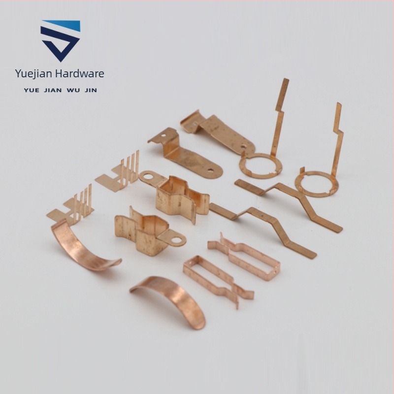 Foaie de contact conductivă pentru electronice/accesorii de baterie, Model YJ772 — Materiale: fosfor bronz, cupru beriliat BeCu și piese stampate din oțel inoxidabil — Brand Guangdong Sword