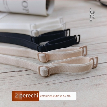 Accesoriu pentru bretelele lenjeriei - Curele antiderapante extinse, detașabile, dantelă, Nylon, Cod YZJD004 (Culoare solidă, Iarna 2025)