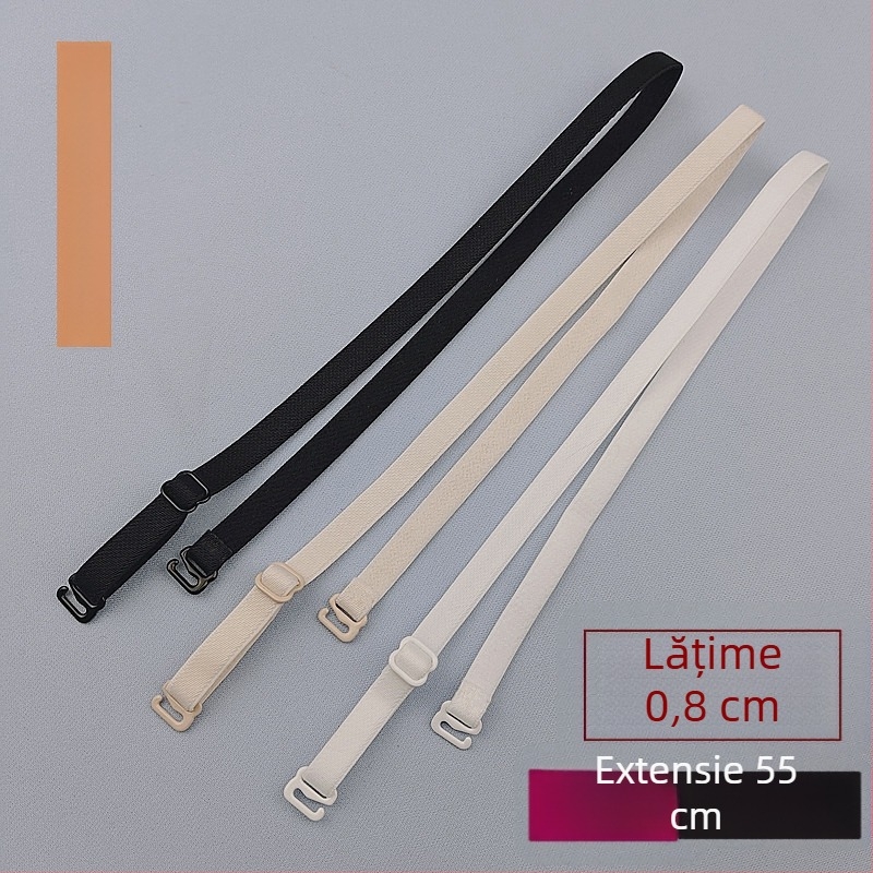 Accesoriu pentru bretelele lenjeriei - Curele antiderapante extinse, detașabile, dantelă, Nylon, Cod YZJD004 (Culoare solidă, Iarna 2025)