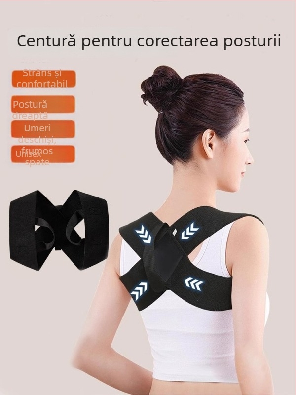 Corector de postură cu umeri deschiși pentru adulți | Spandex, protecție umăr, fotbal, alergare