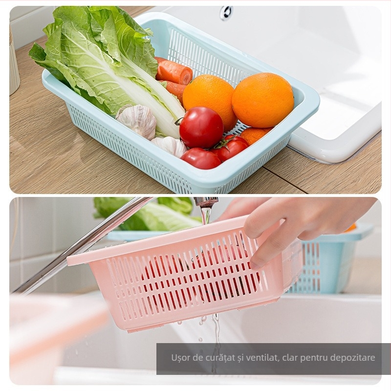 Coș de bucătărie din plastic pentru fructe și legume — stil simplu modern, Galley Basket, lansat vara 2015