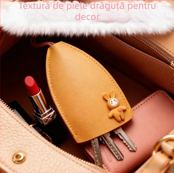 Husă pentru chei auto, Unisex, Material PU, Protecție portabilă