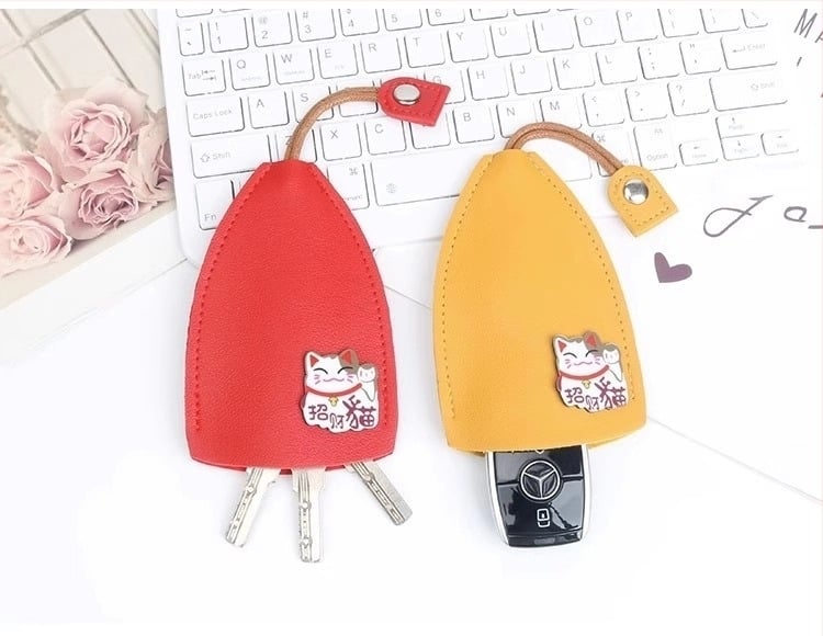 Husă pentru chei auto, Unisex, Material PU, Protecție portabilă