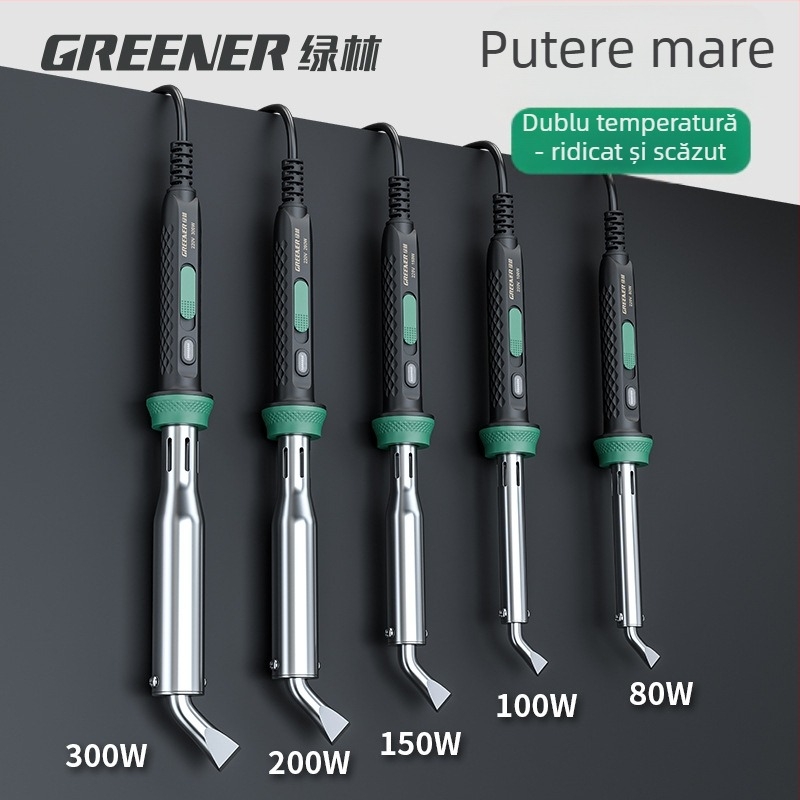 GREENER/Green Forest Set de lipire electrică pentru uz casnic, putere înaltă pentru sudură industrială, pistol de lipit multifunctional