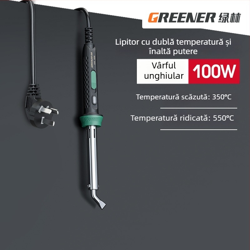 GREENER/Green Forest Set de lipire electrică pentru uz casnic, putere înaltă pentru sudură industrială, pistol de lipit multifunctional