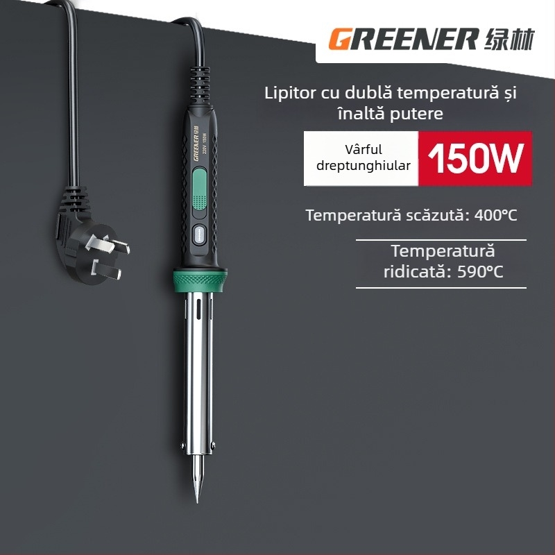 GREENER/Green Forest Set de lipire electrică pentru uz casnic, putere înaltă pentru sudură industrială, pistol de lipit multifunctional