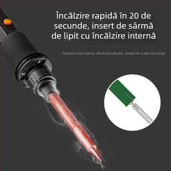 Fier de lipit electric cu element de încălzire ceramic, 220V, calitate profesională, pentru lipit, dezlipire, pirografie