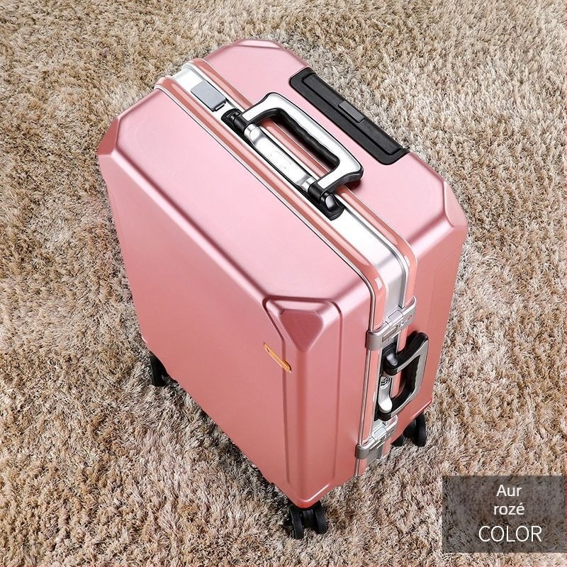 Valiză de călătorie din ABS, deschidere cu fermoar, port USB pentru încărcare, roți universale, greutate 4 kg.