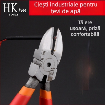Clește diagonale HK, material: oțel wolfram, greutate 0.3, diametru tăiere 0.6, potrivit pentru fier/otel/plastic