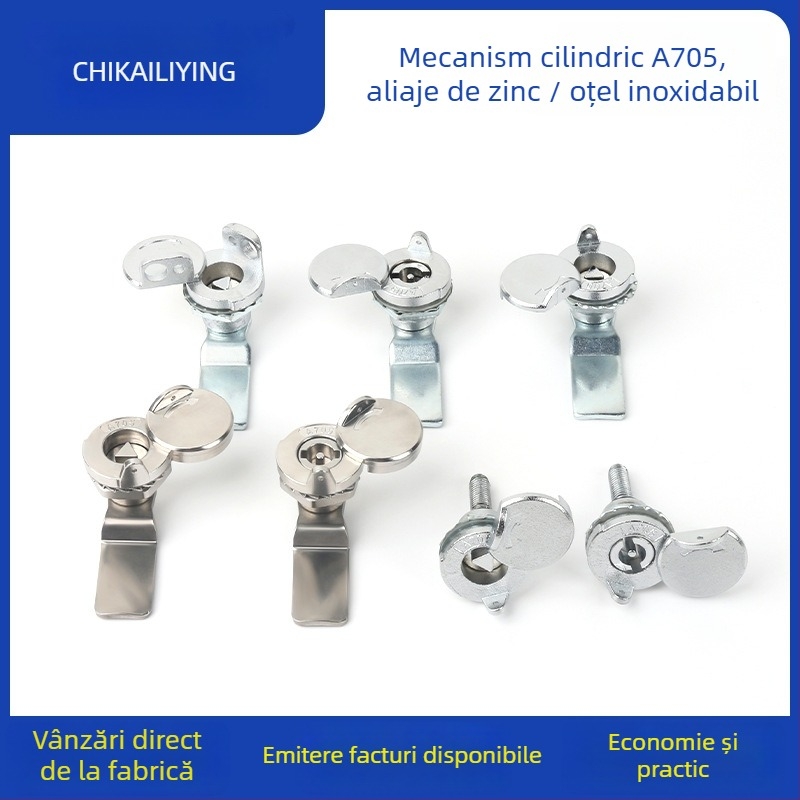 A705 lacăt limbă pentru cutie de distribuție exterioră – cilindru încuietor, aliaj de zinc, universal pentru cutii, design modern