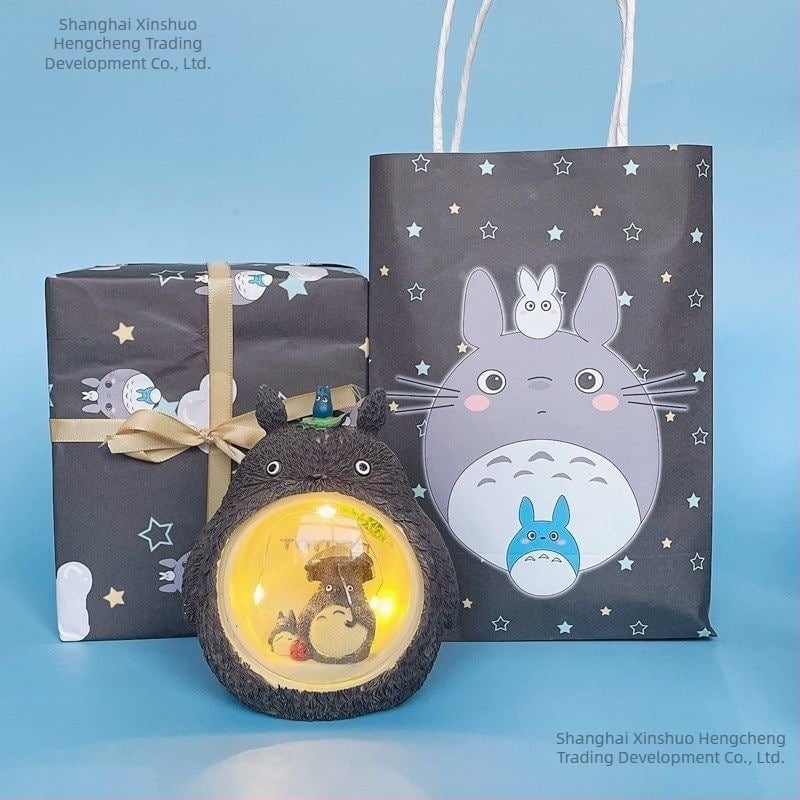 Lampa Totoro în formă de stea, cadou decorativ de ziua de naștere, 5000 lm, sursă LED