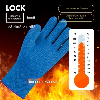 Mănuși de lucru pentru capturarea crabilor și peștilor – latex natural acoperit, căptușeală fleece, impermeabile, calde, rezistente la abraziune