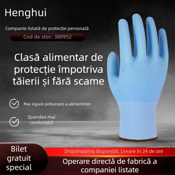 Mănuși anti-tăiere HPPE, pentru prelucrarea alimentelor – Henghui, anti-cut și rezistente la uz