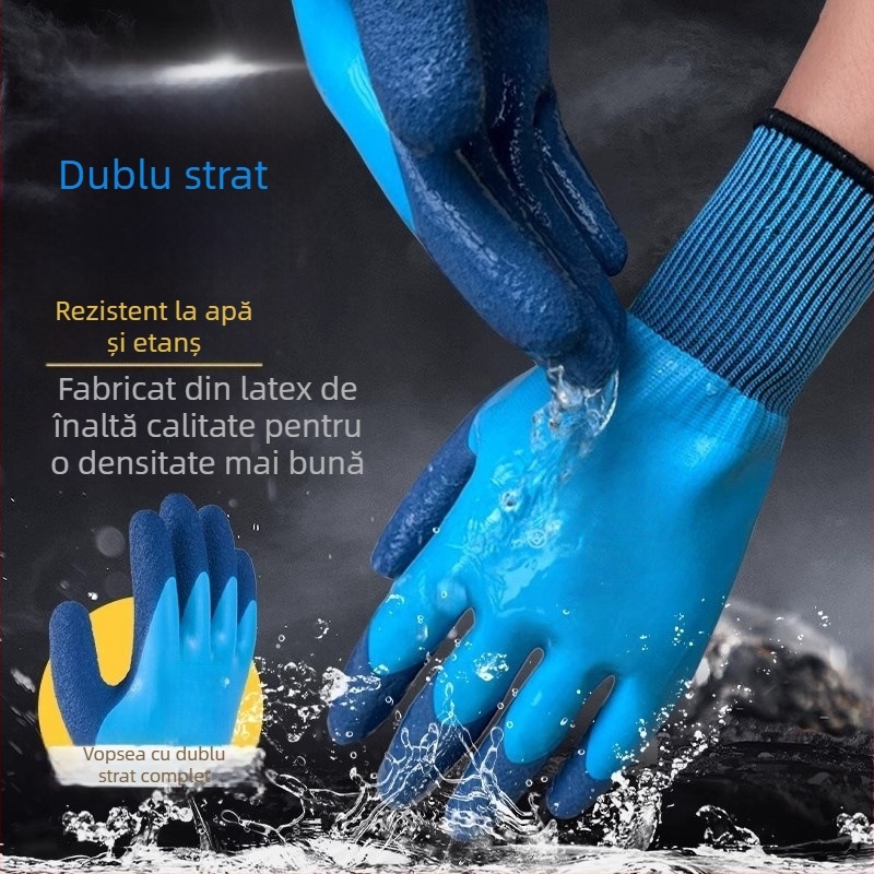 Mănuși de pescuit – material Line, model monocrom, stil modern minimalist, brand Jizhan