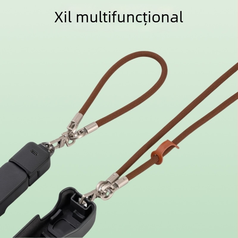 Lanieră pentru telefon compatibilă cu DJI Pocket 3 – anti-pierdere, anti-cădere, poliester țesut, cataramă metalică