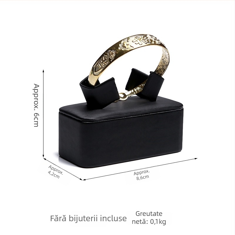 Suport afișaj bijuterii din PU, suport cu un singur nivel pentru brățări, design îmbinat, stil premium