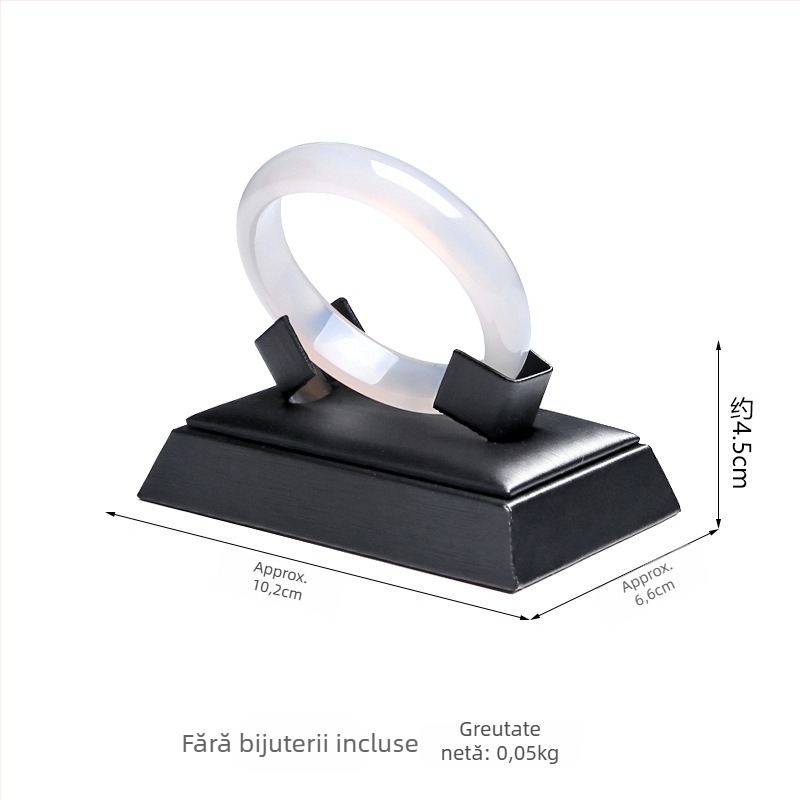 Suport afișaj bijuterii din PU, suport cu un singur nivel pentru brățări, design îmbinat, stil premium