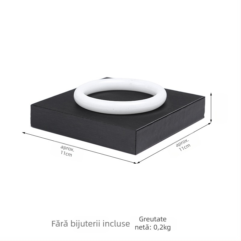 Suport afișaj bijuterii din PU, suport cu un singur nivel pentru brățări, design îmbinat, stil premium