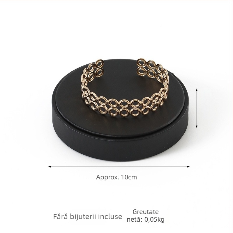 Suport afișaj bijuterii din PU, suport cu un singur nivel pentru brățări, design îmbinat, stil premium