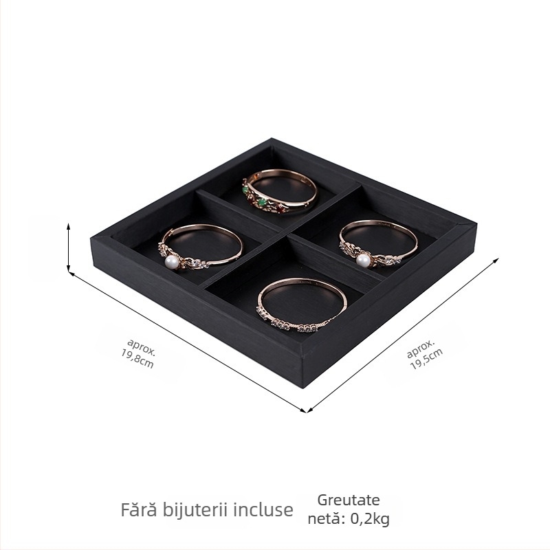 Suport afișaj bijuterii din PU, suport cu un singur nivel pentru brățări, design îmbinat, stil premium